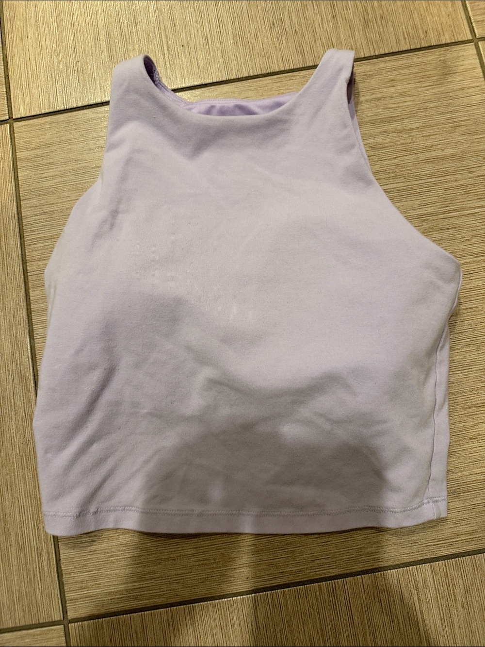 Old Navy Lavender High-Neck Cropped Tank